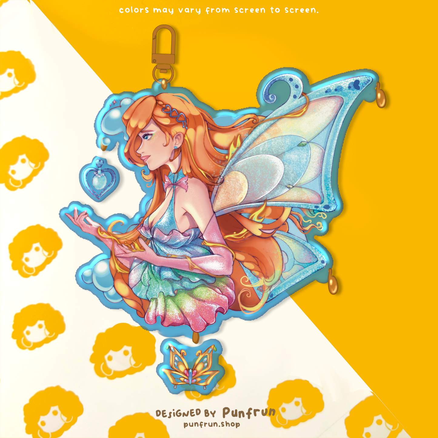 CONNECTION KEYCHAINS ✦ Enchanted Dust - Fire Fairy
