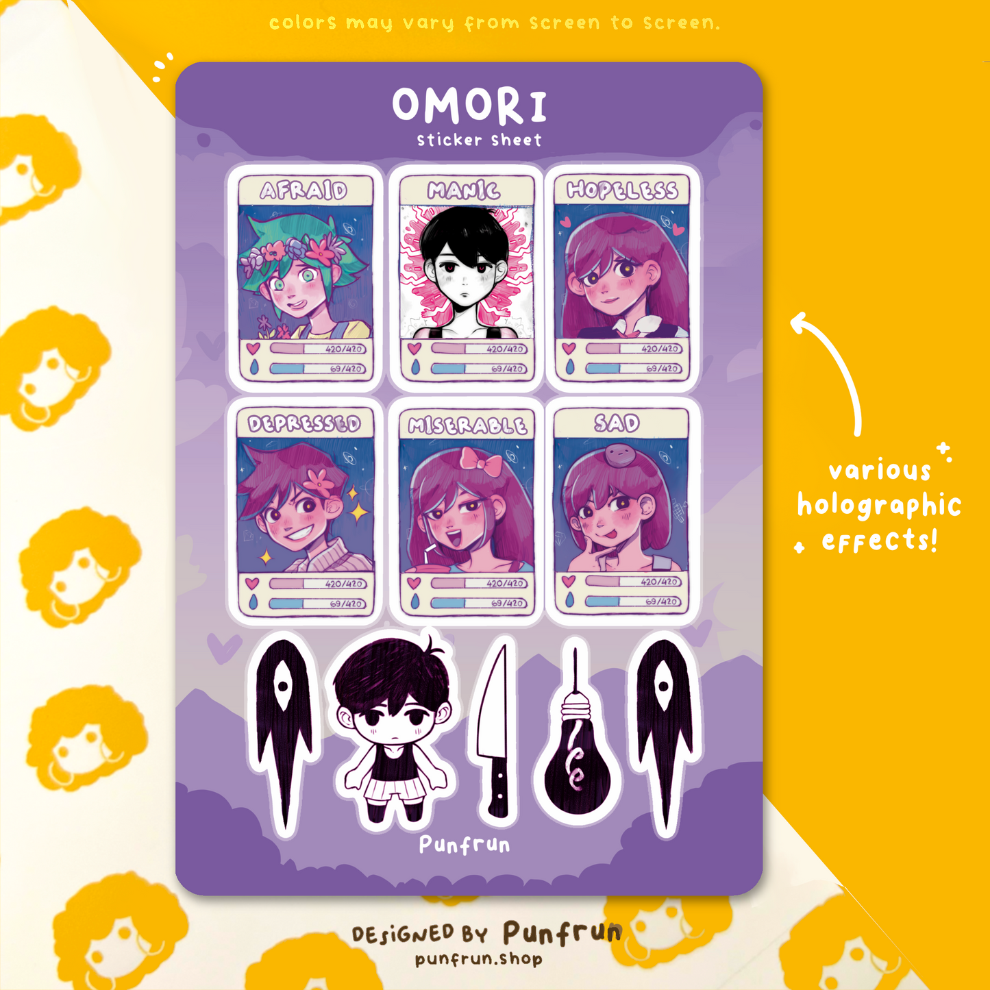 STICKER SHEET ✦ Omori