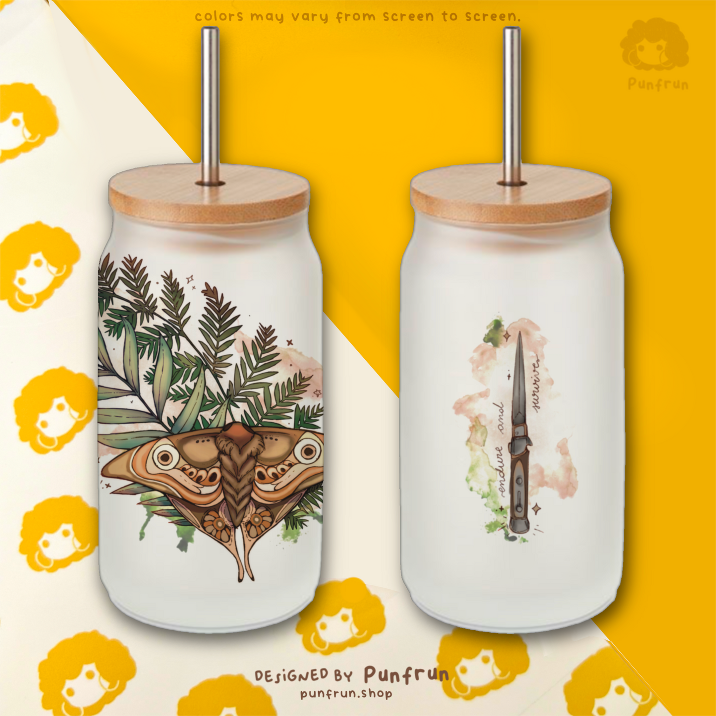 GLASS TUMBLER ✦ Moth