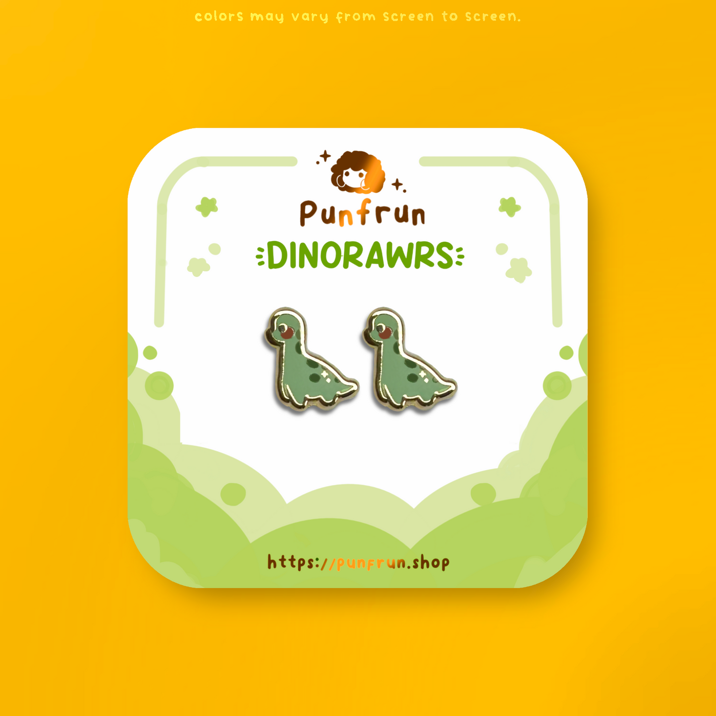 EARRINGS ✦ Dinorawrs - Brachiosaurus