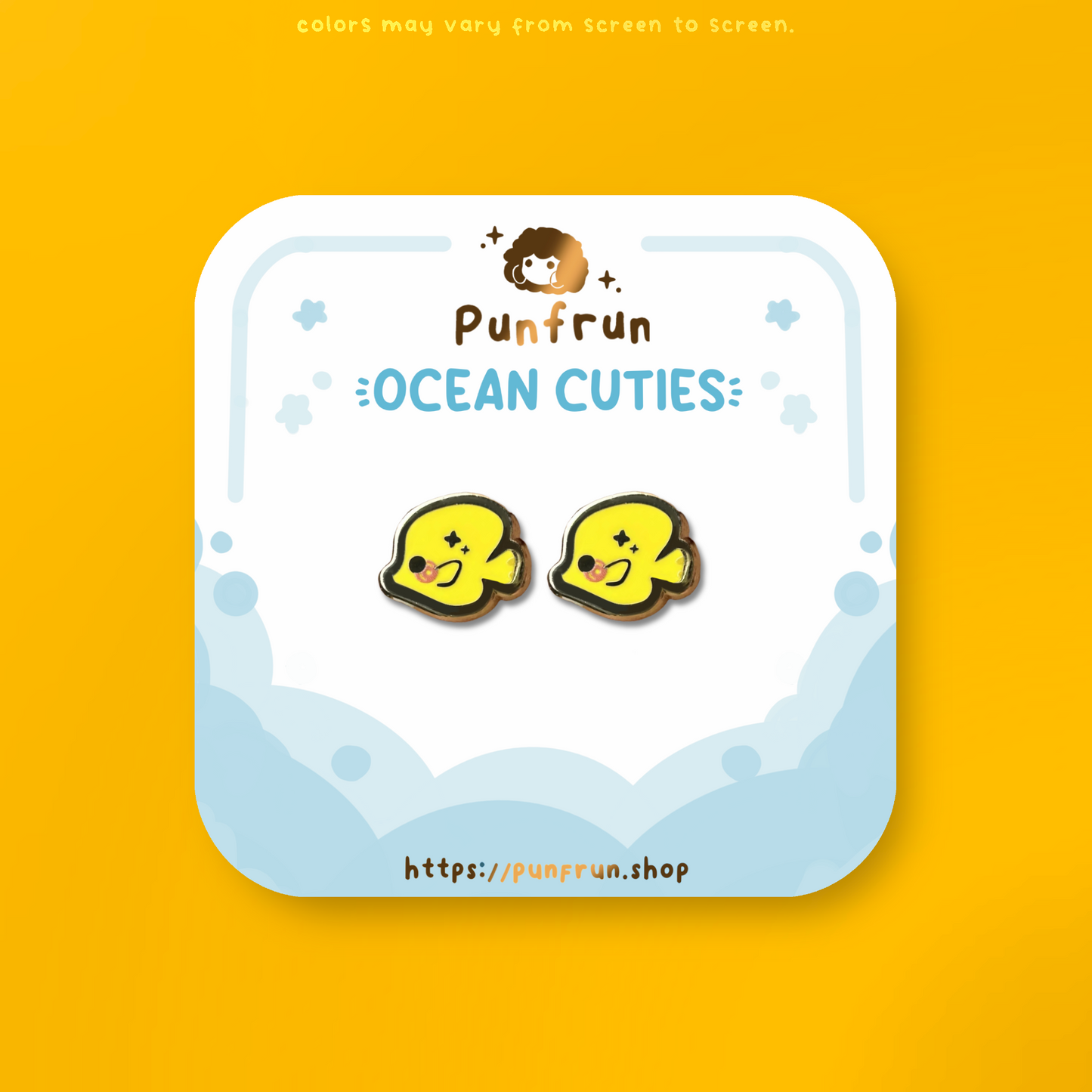 EARRINGS ✦ Ocean Cuties - Yellow Tang
