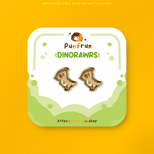 EARRINGS ✦ Dinorawrs - Pharasaurolophus