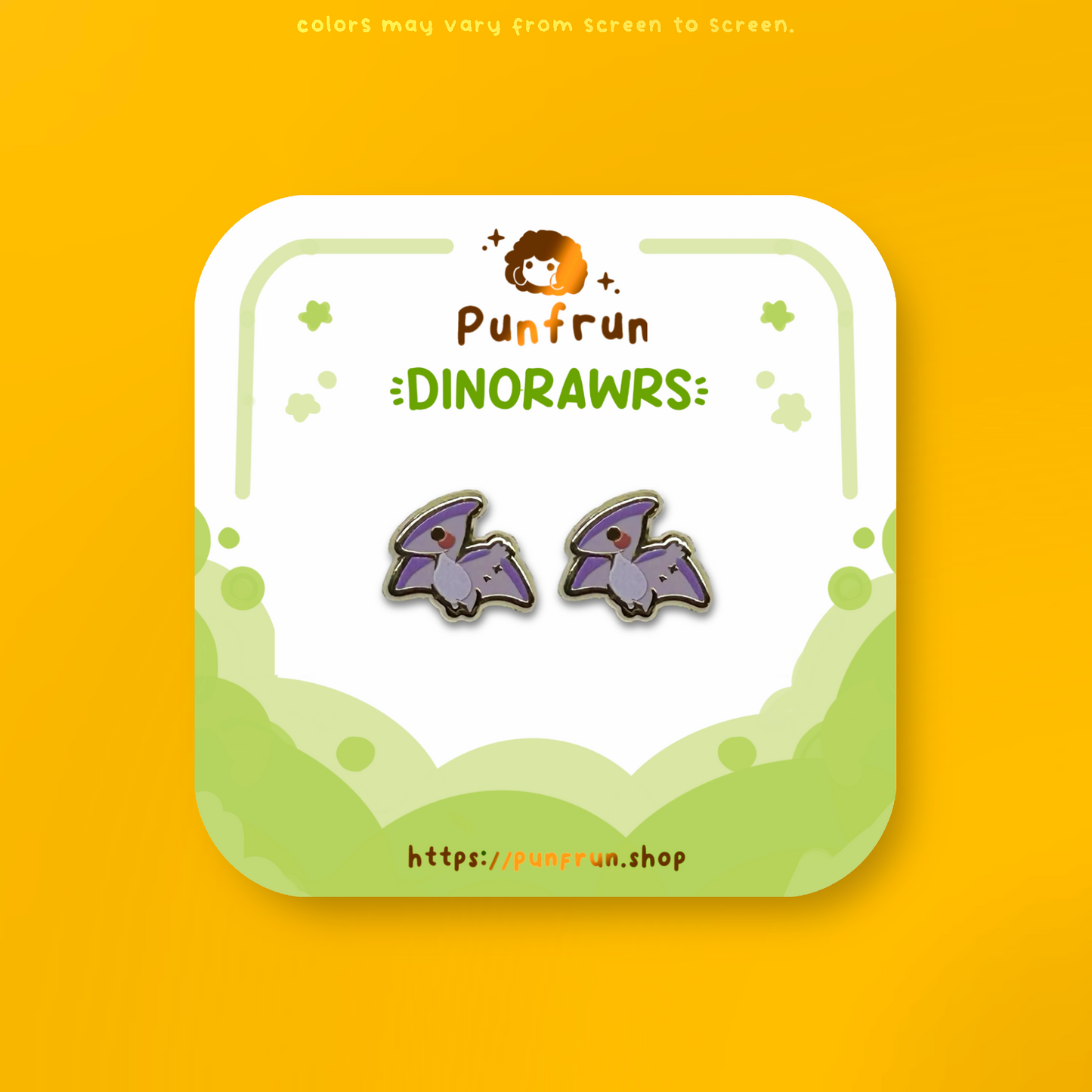 EARRINGS ✦ Dinorawrs - Pterodactyl