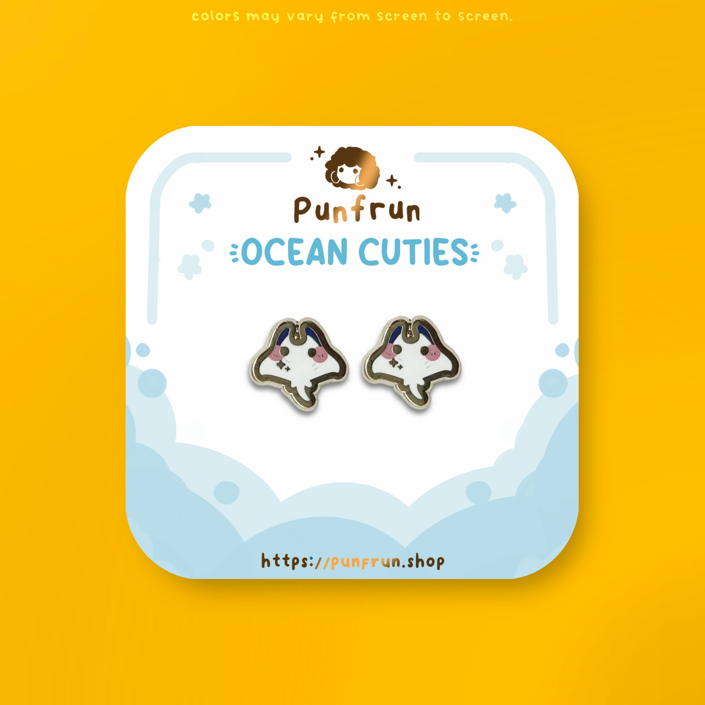 EARRINGS ✦ Ocean Cuties - Manta Ray