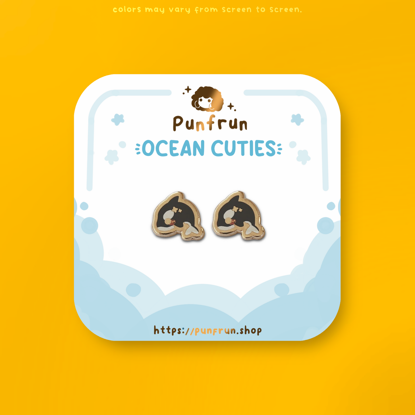 EARRINGS ✦ Ocean Cuties - Orca