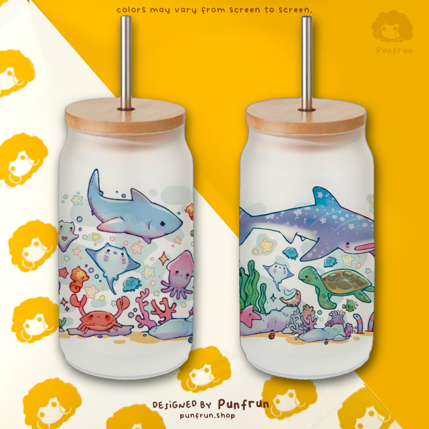 GLASS TUMBLER  ✦ Ocean
