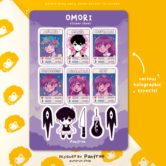 STICKER SHEET ✦ Omori