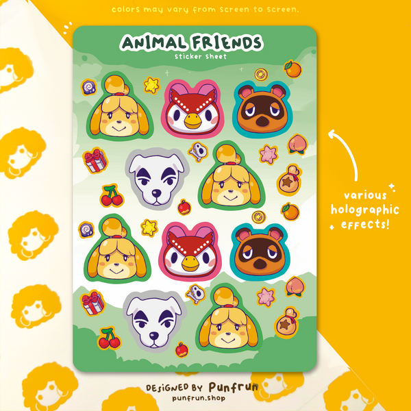 STICKER SHEET ✦ Animal Friends