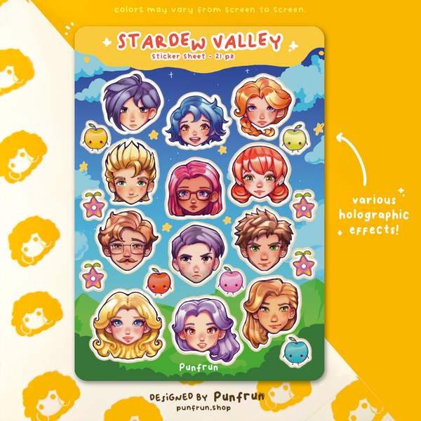 STICKER SHEET ✦ Stardew Valley