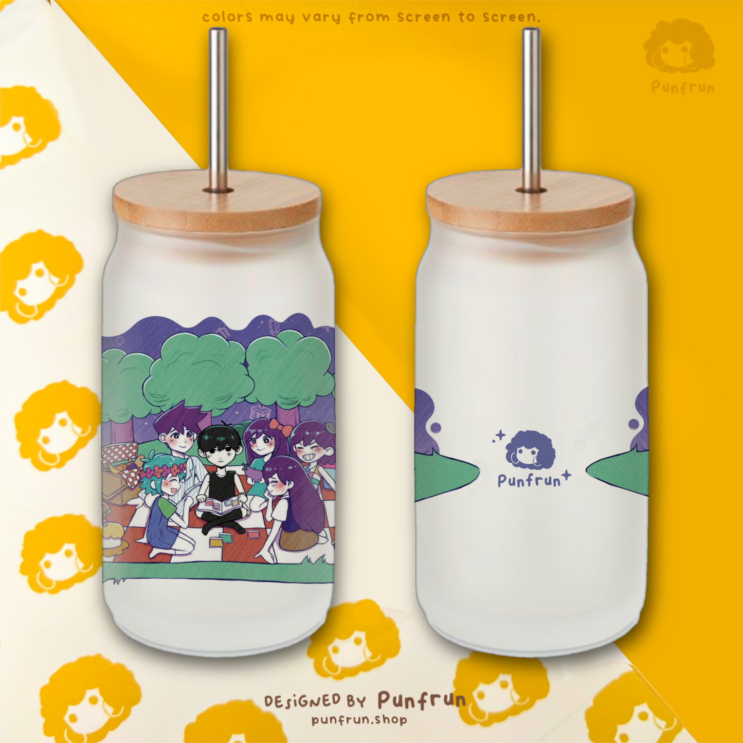 GLASS TUMBLER  ✦ Omori - Picnic