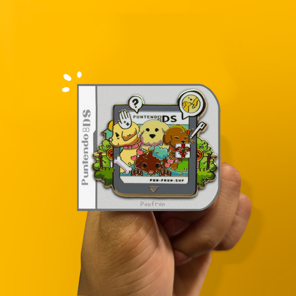 ENAMEL PIN ✦ PUNTENDO DS - Puntendogs